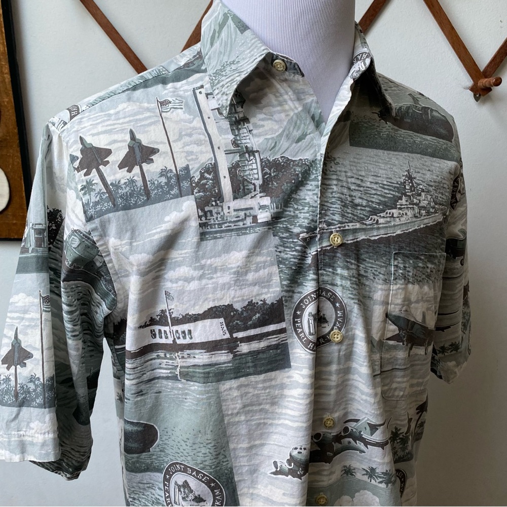 Vintage Reyn Spooner Pearl Harbor Hawaiian Shirt - Picture 11 of 15